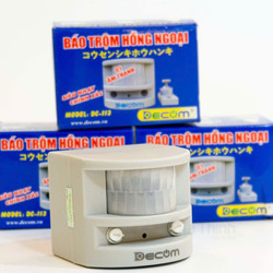 Thiết bị báo động hồng ngoại chống trộm Decom tích hợp còi báo động công suất lớn, khoảng cách cảm biến 12m